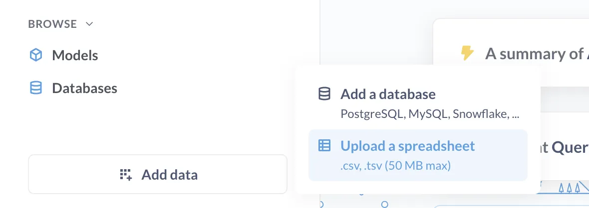 Add data