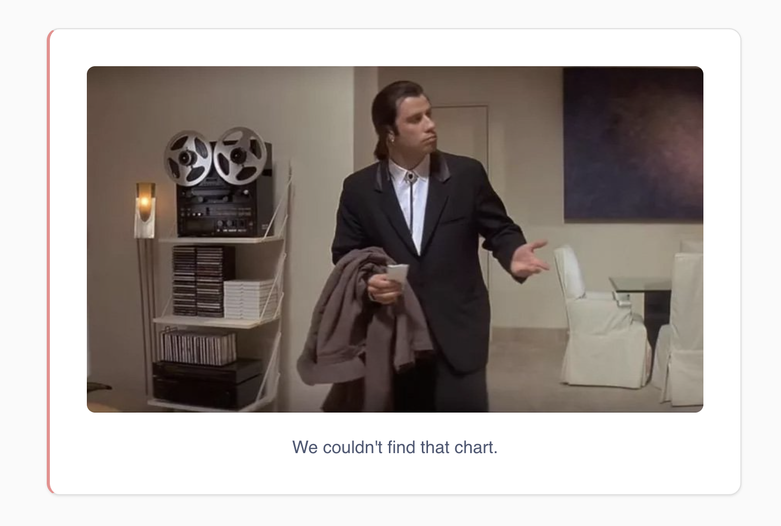 A custom error component rendering its own image and message in place of a chart