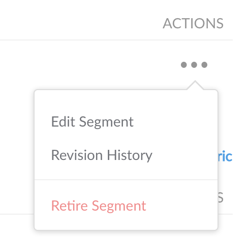 Segment Actions