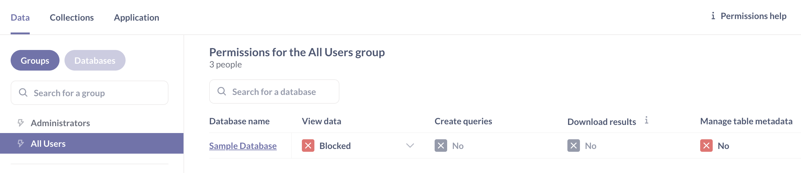 Resetting permissions of the All Users group to
