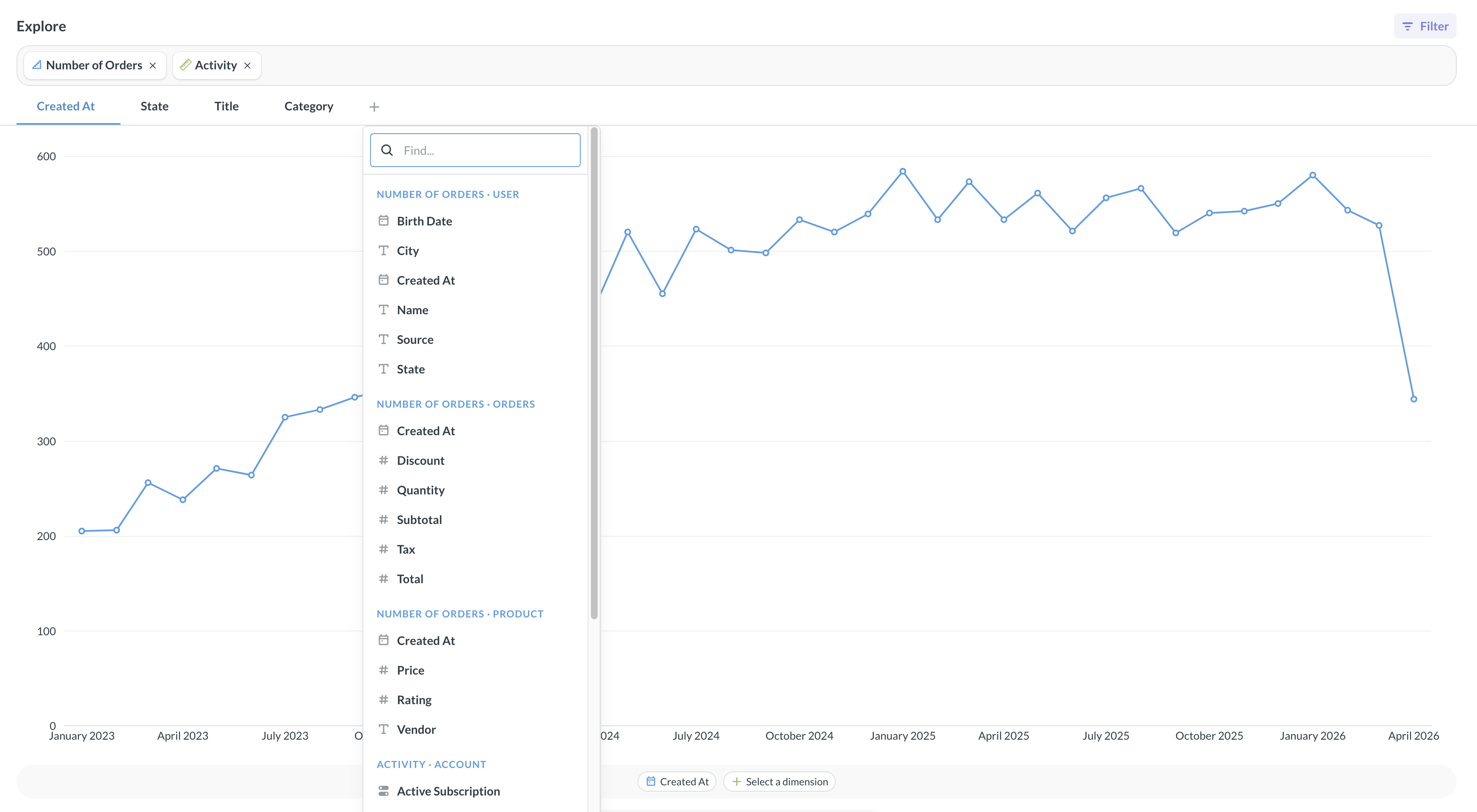 Pick first dimension