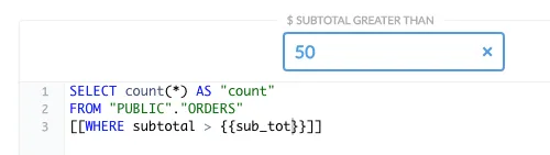 SQL templates