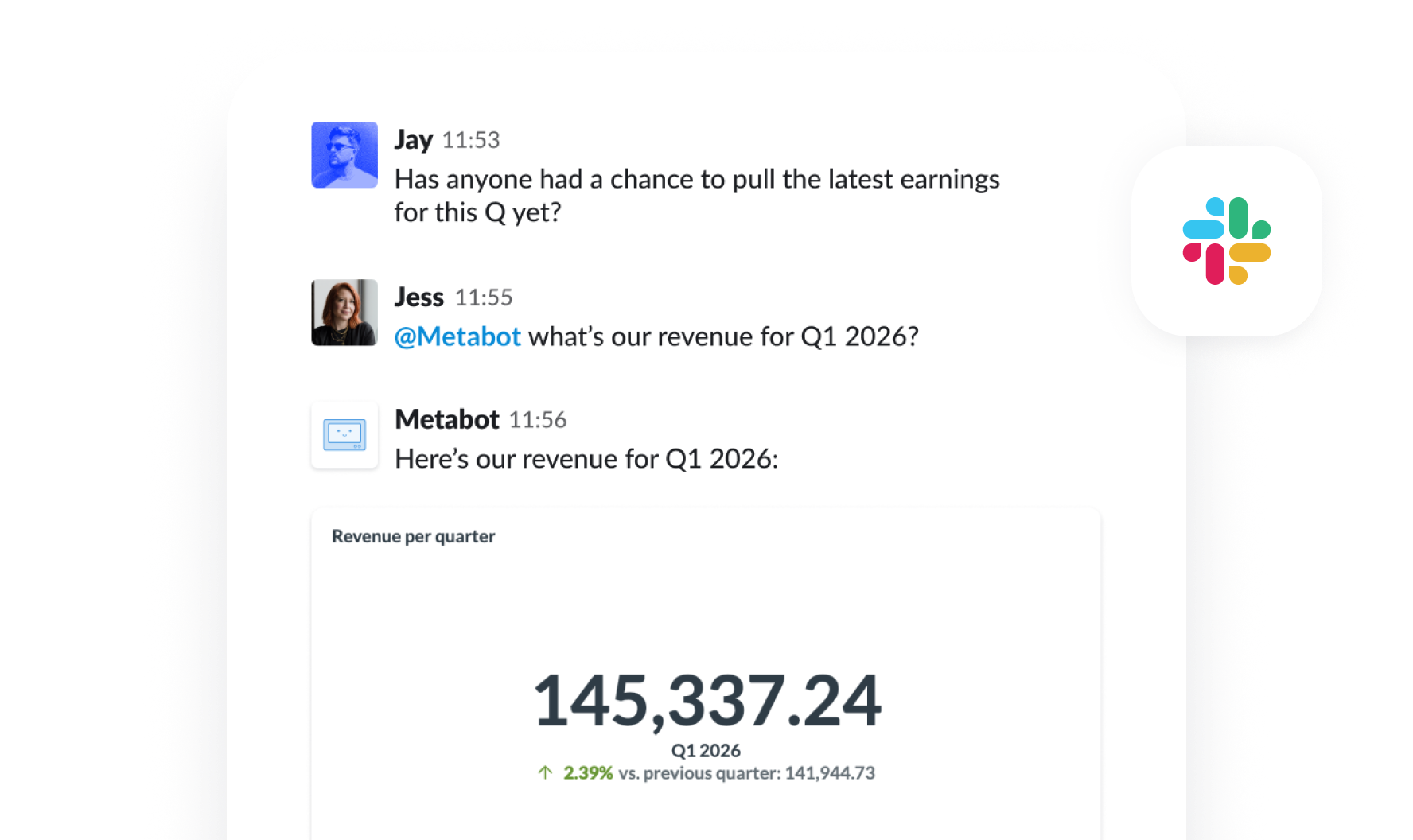 Metabot in Slack
