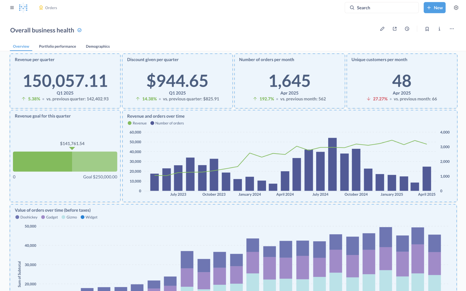 Home Page 2025 Connect to Your Data Screenshot