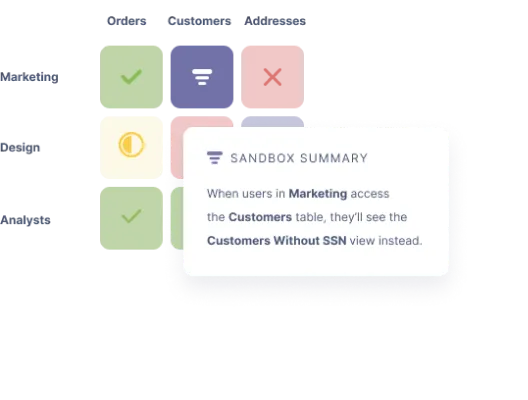 Interface of data to join and filter