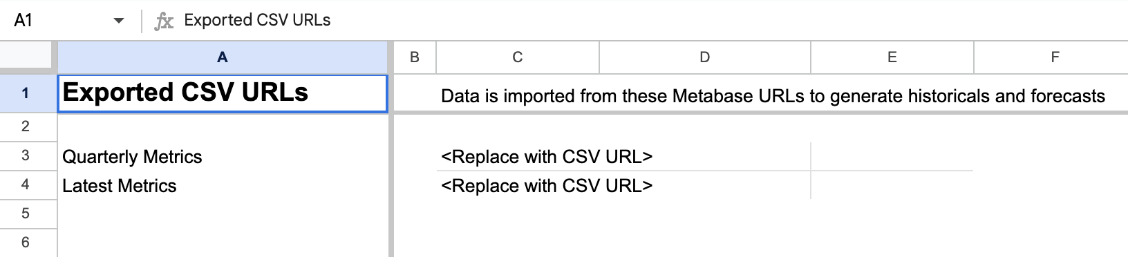 Paste CSV URL